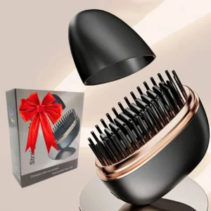 Mini Rechargeable Hair Straightener Brush - Anti-Scald, Portable Travel Styler