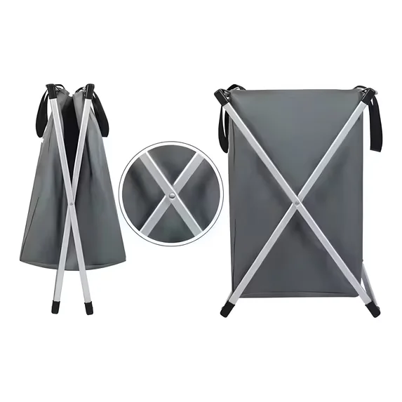 3-Compartment Foldable Laundry Hamper - Sorting Bags for Small Spaces - Image 7