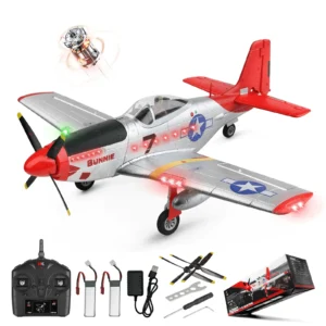 WLtoys XK A280 P51 Mustang RC Airplane - 4-Channel Brushless Remote Control Plane