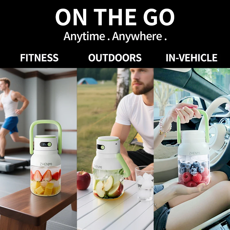 Portable Blender for Shakes & Smoothies - 33oz Cordless USB Rechargeable, BPA-Free - Image 5