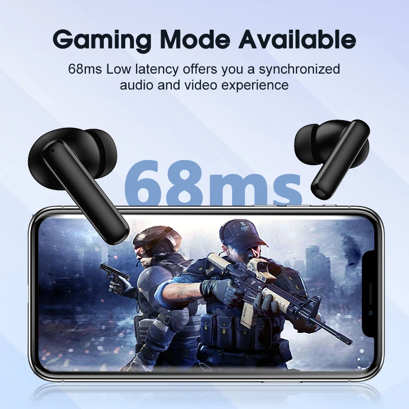 QCY T13 ANC Wireless Earbuds - 28dB Active Noise Cancelling, Bluetooth 5.3, Clear Calls - Image 5