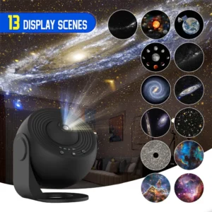 13-in-1 Galaxy Star Projector - Planetarium Night Light for Bedroom