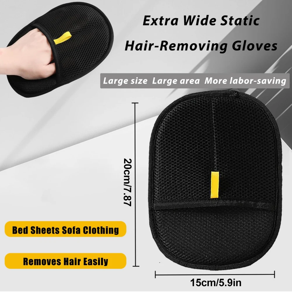 Pet Hair Remover Glove - Washable Grooming & Deshedding Mitt - Image 5
