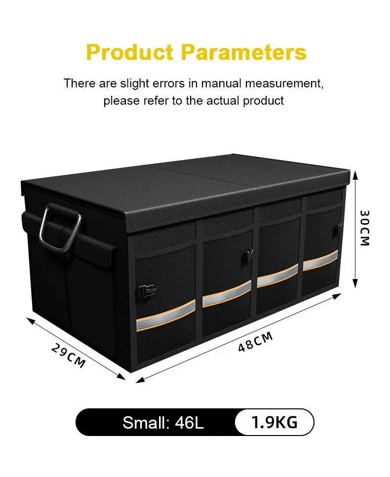 Foldable Car Trunk Storage Organizer Box - Portable for SUV & Truck - Image 5